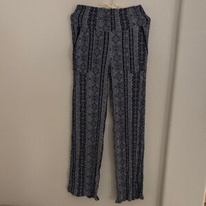 Nordstrom Black and White Wide Leg Pants
